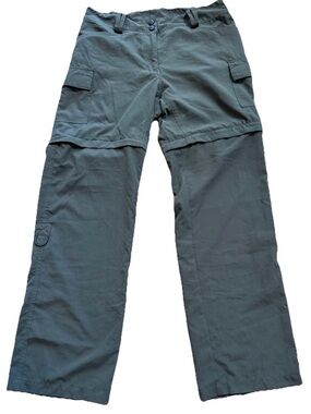 Rugged Exposure Convertible Hiking Pants Women’s M Olive Zip Off Cargo Outdoor